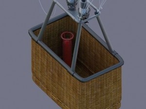 hot air balloon Modello 3D