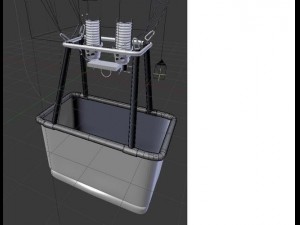 hot air balloon Modello 3D