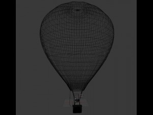 hot air balloon Modello 3D