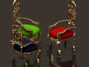 chair 3D मॉडल