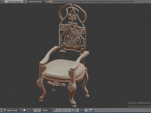 chair 3D मॉडल
