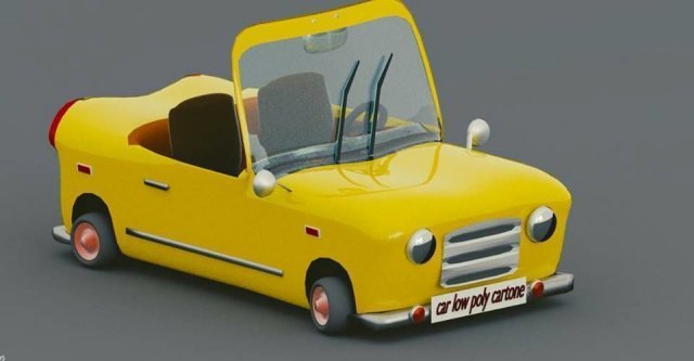 car cartoon 3D Model .c4d .max .obj .3ds .fbx .stl .blend 