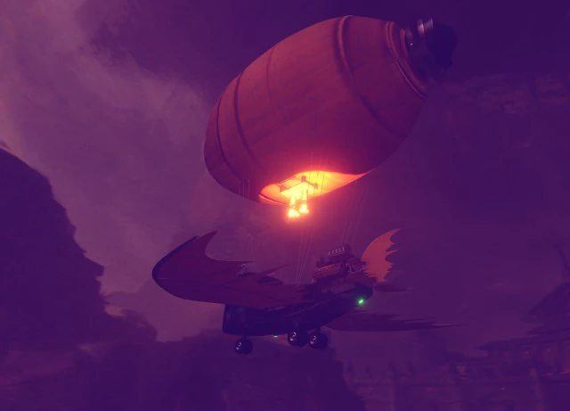 air ship 3D Model .c4d .max .obj .3ds .fbx .stl .blend