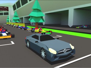 low poly formaula 1 3D Model