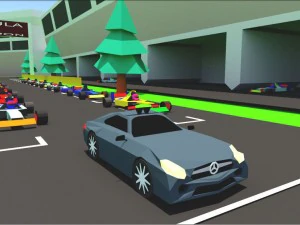low poly formaula 1 3D Model