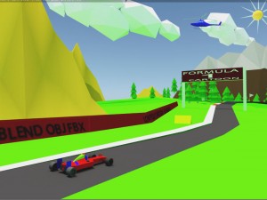 low poly formaula 1 3D Model