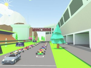 low poly formaula 1 3D Model