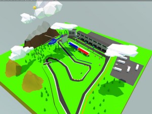 low poly formaula 1 3D Model