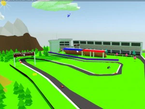 low poly formaula 1 3D Model