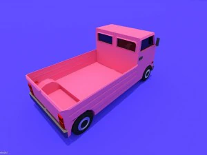 low poly cars pack 3D Model