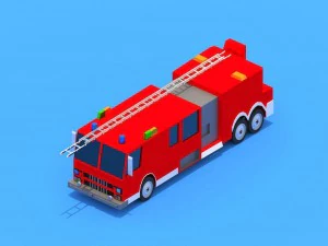 low poly cars pack 3D Model