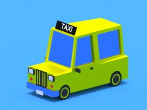 low poly cars pack 3D Model