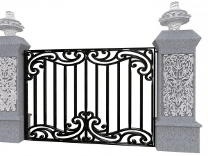 exterior gate architectural door 3D Model
