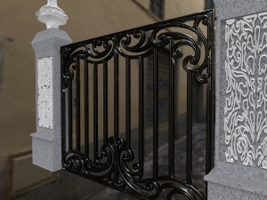 exterior gate architectural door Modello 3D