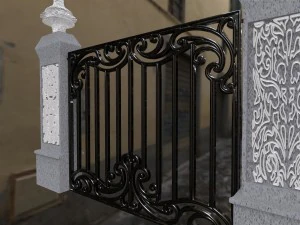 exterior gate architectural door 3D Model