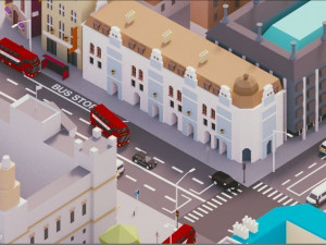 low poly london city 3D Model