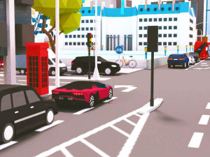 low poly london city 3D Model
