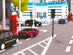 low poly london city 3D Model