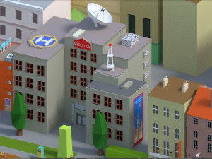 low poly london city 3D Model