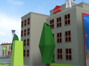 low poly london city 3D Model
