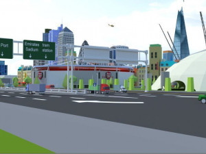 low poly london city 3D Model