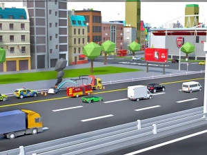 low poly london city 3D Model