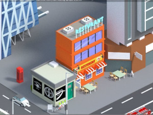 low poly london city 3D Model