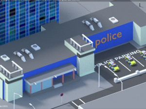 low poly london city 3D Model