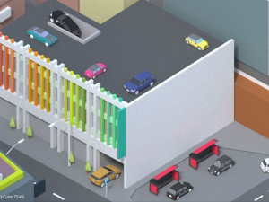 low poly london city 3D Model