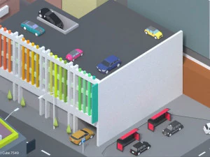 low poly london city 3D Model