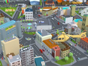 low poly london city 3D Model