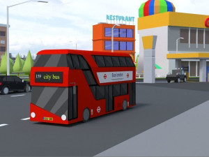 low poly london city 3D Model