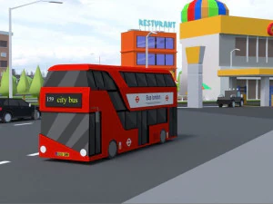 low poly london city 3D Model