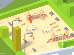 low poly london city 3D Model