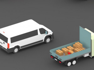 low poly london city 3D Model