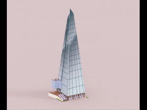 low poly london city 3D Model