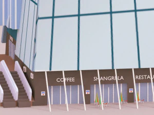 low poly london city 3D Model