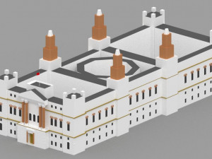 low poly london city 3D Model