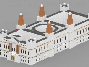 low poly london city 3D Model