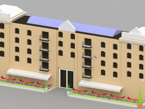 low poly london city 3D Model