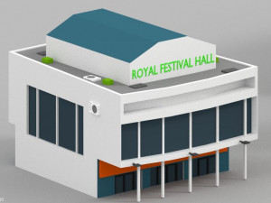 low poly london city 3D Model