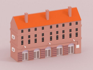 low poly london city 3D Model