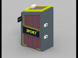 low poly london city 3D Model
