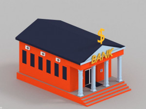 low poly london city 3D Model