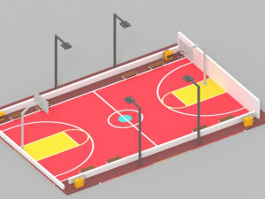 low poly london city 3D Model