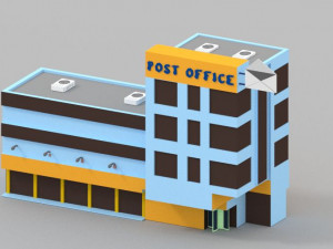 low poly london city 3D Model