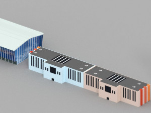 low poly london city 3D Model
