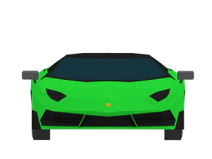 low poly lamborghini 3D Model
