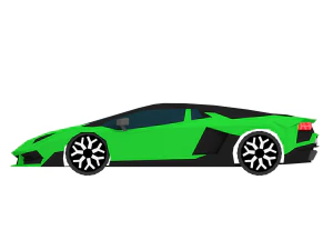 low poly lamborghini 3D Model