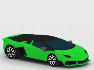 low poly lamborghini 3D Model